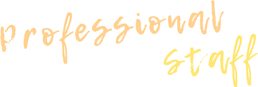 文字画像:Professional staff