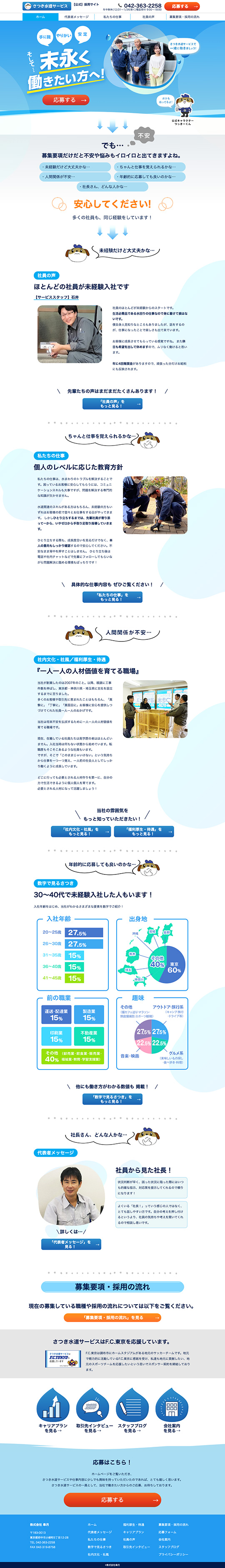 株式会社皐月 様のPC版ページ