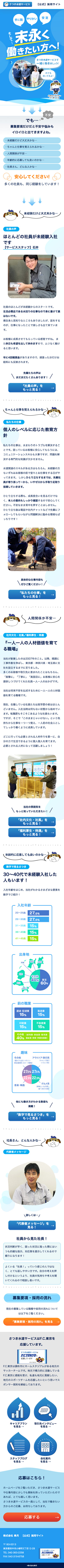 株式会社皐月 様のスマートフォン版ページ