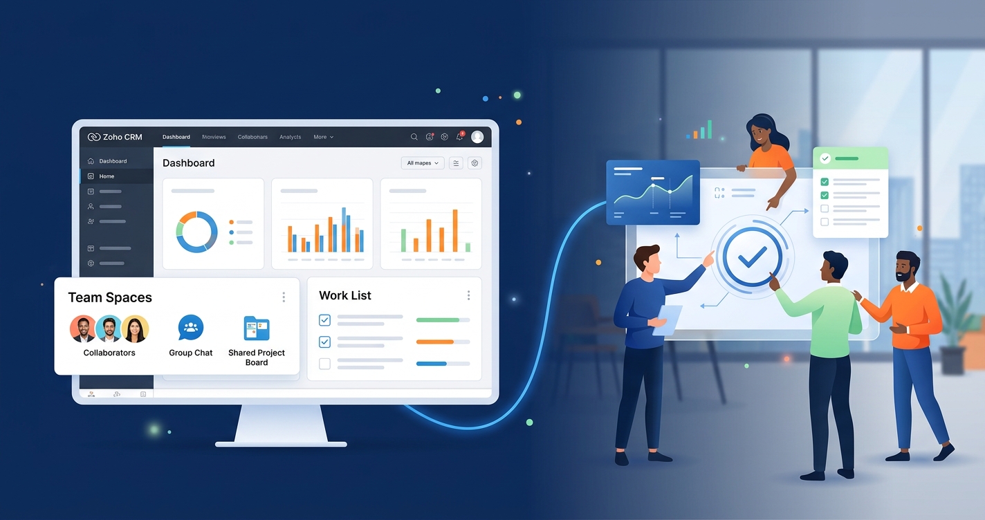 Zoho CRMがUIを刷新。チームスペースや作業リストについても解説