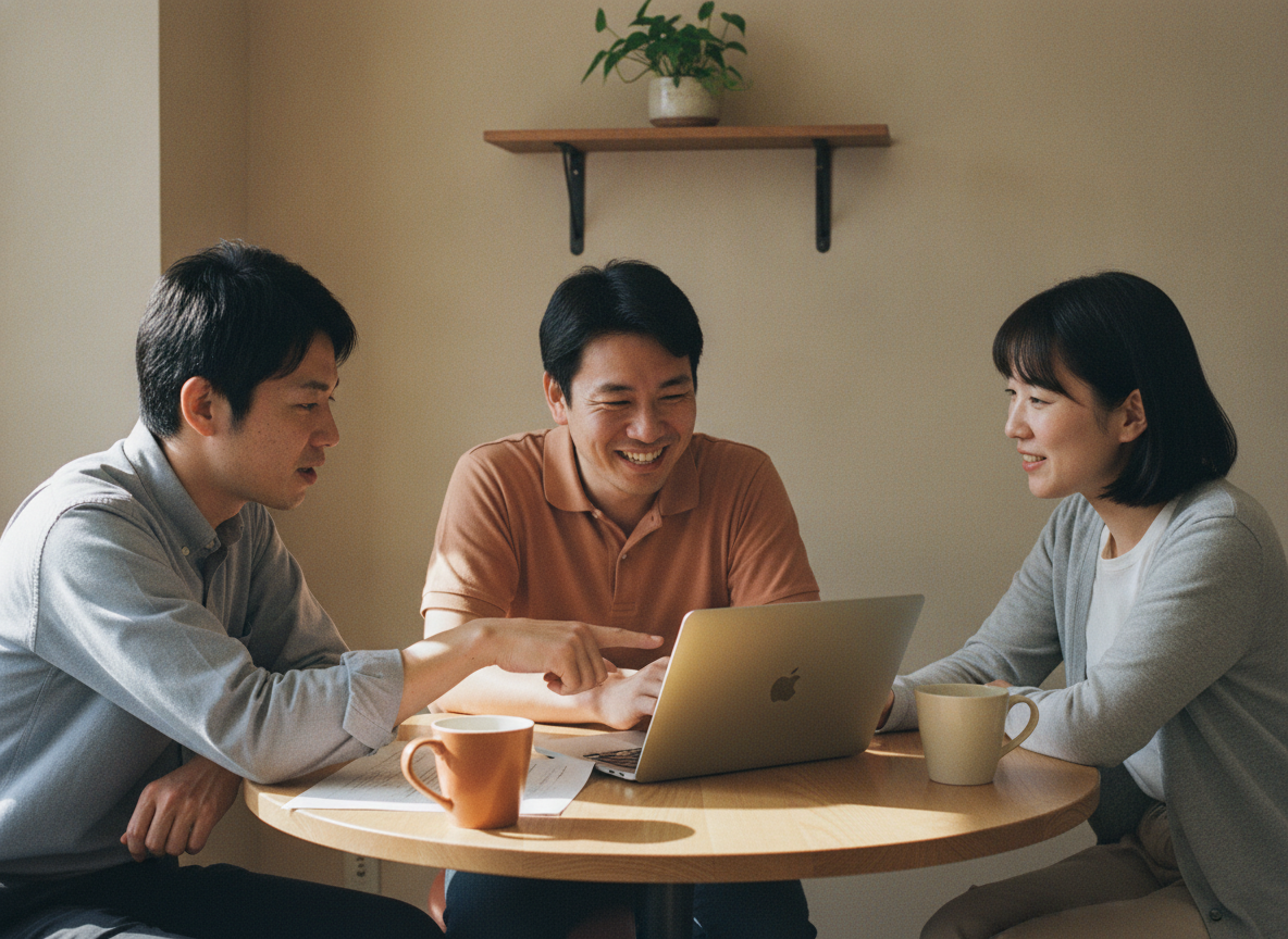 チームでAI活用を議論する様子